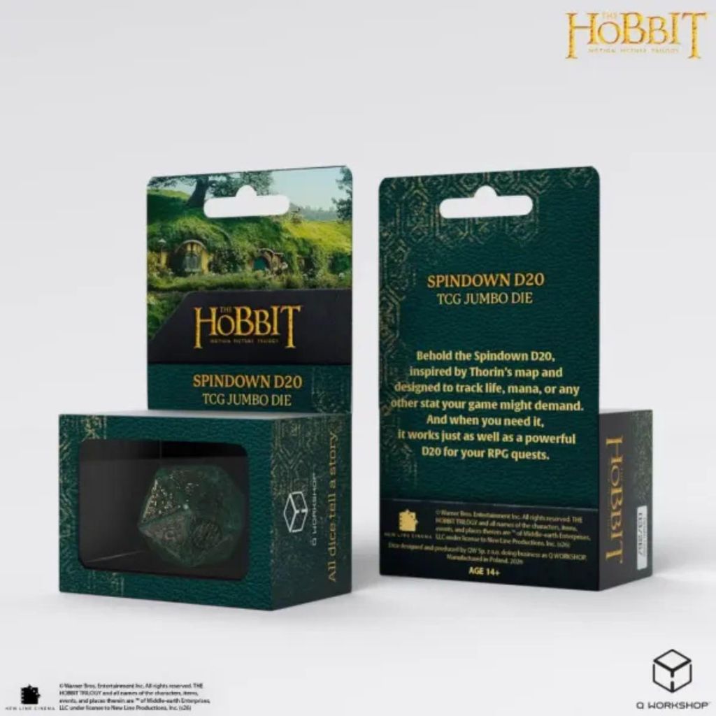 Kostka "El Hobbit" - D20 verde Imagen del producto 
