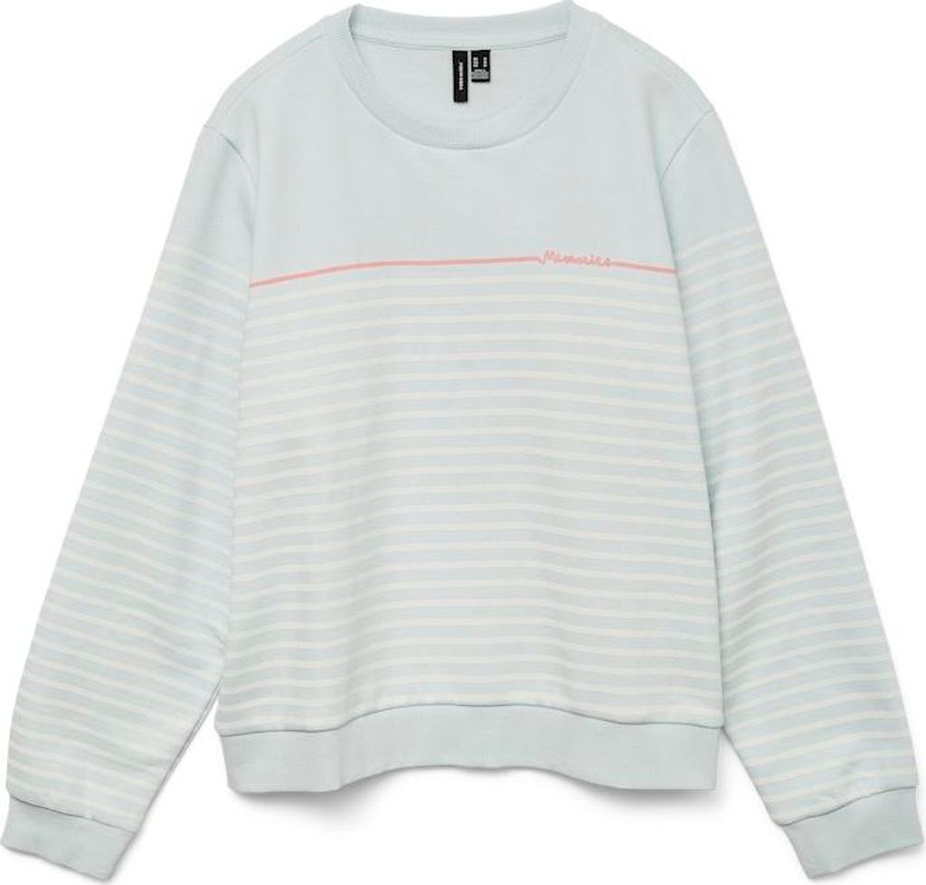 Vero Moda VMFERNANDA LS SWEAT BOX JRS GA Ice Water/MEMORIES M