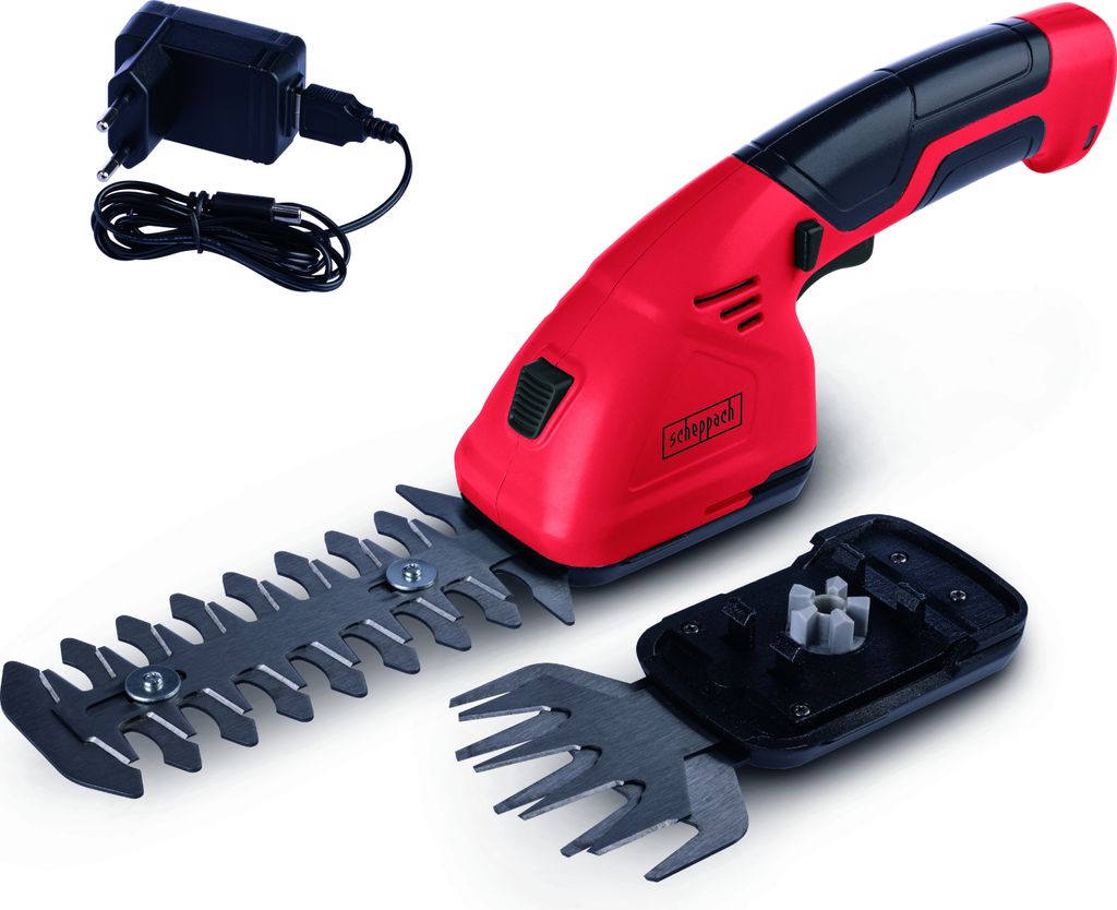 Scheppach Akku Grasschere Strauchschere GHS7.2 7,2V, 90mm/140mm Messer