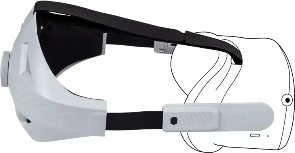 Sangle de maintien ergonomique Nacon pour casque VR Meta Quest 2 blanc