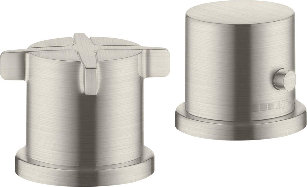 hansgrohe AXOR Citterio E 2-Loch Wannenrandarmatur mit Thermostat, 36412800