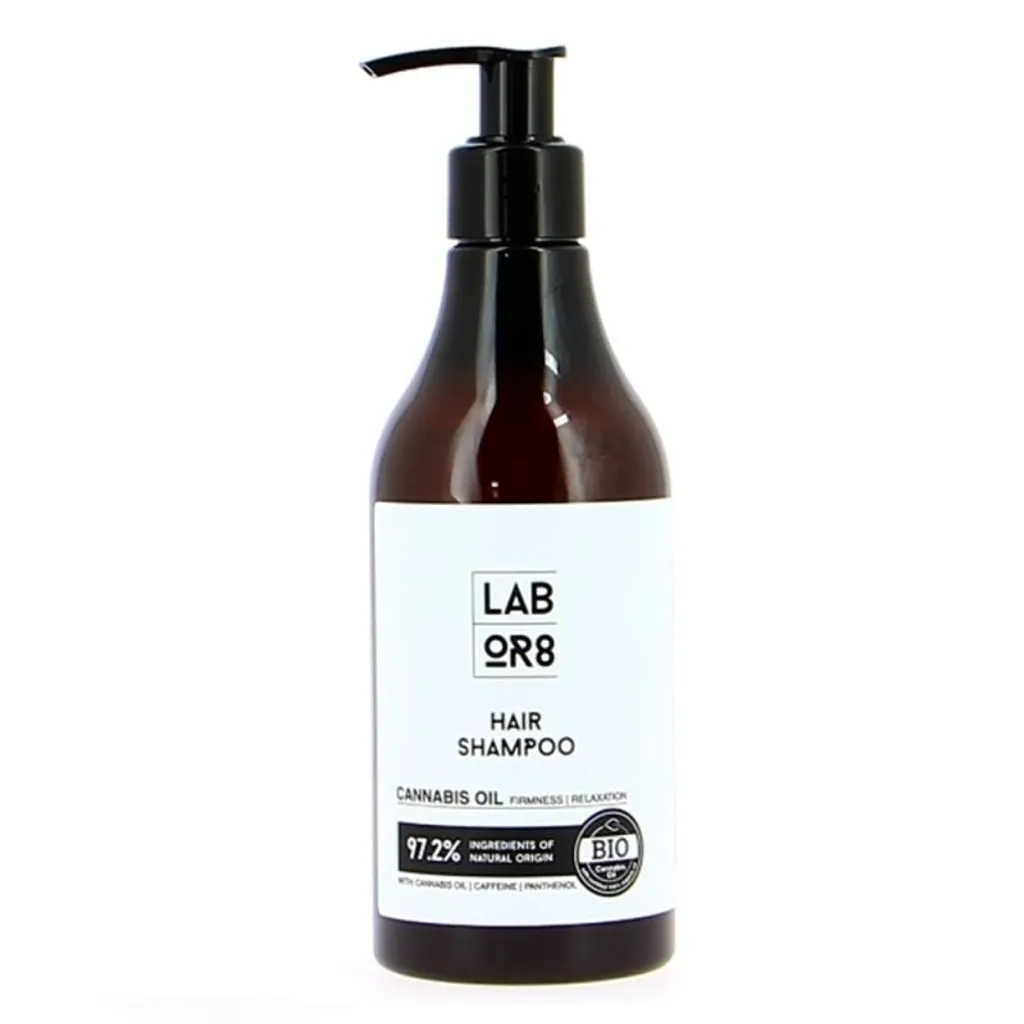Labor8 Hemp Shampoo per Uomo e Donna 270 ml - Rinforzante Canapa