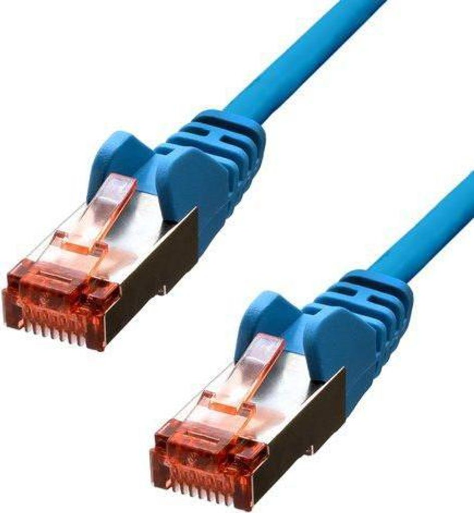 Proxtend cat6 f/utp cca pvc ethernet kabel blau 20m