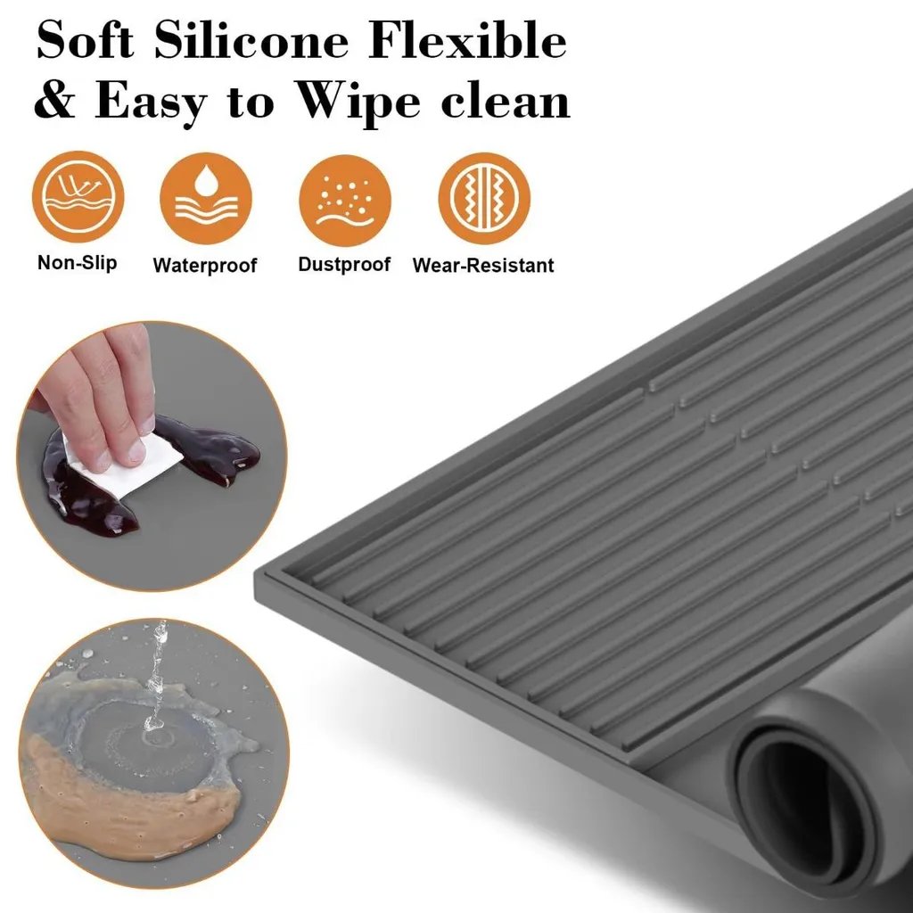 Tapis de Protection Silicone pour Machine à Café avec Plateau de 61cm