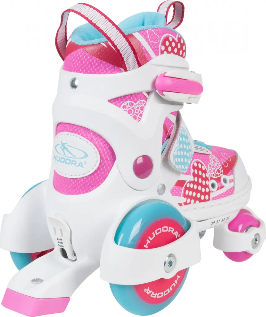 Rollschuhe Mon Premier Quad Hudora pointure 26-29 ajustable et stable - 3
