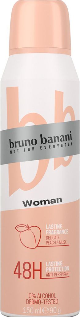 Bruno Banani Deospray Woman Pfirisch 150ml Produktbild 