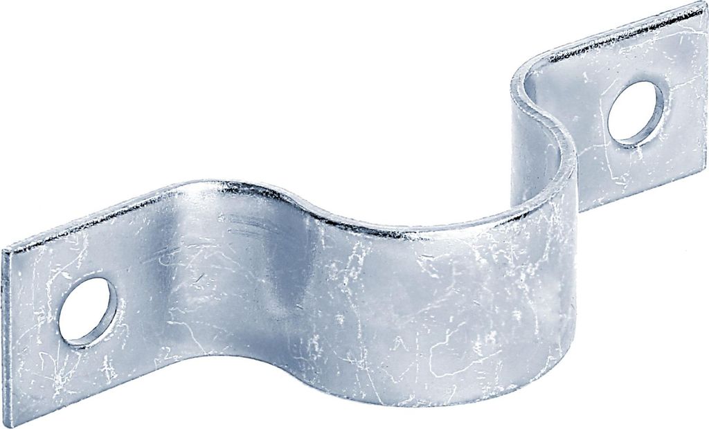 Alberts 823764 Rohrschelle, zum Aufschrauben, galvanisch blau verzinkt, für Rohr-Ø 1 Zoll, 20er Set