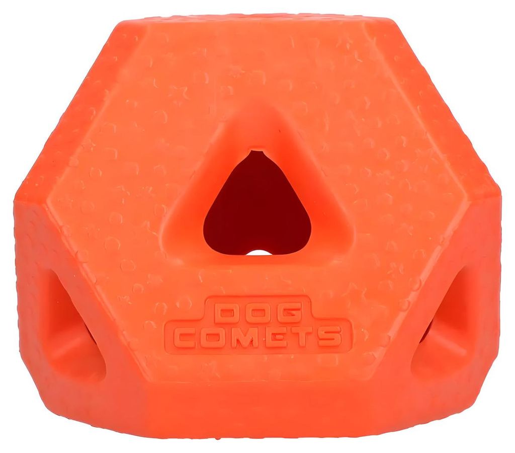 Dog Comets Hundespielzeug Treat Lock Cube orange