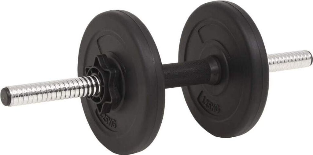 vidaXL Langhantel- und Kurzhantel-Set 30 kg Produktbild 5