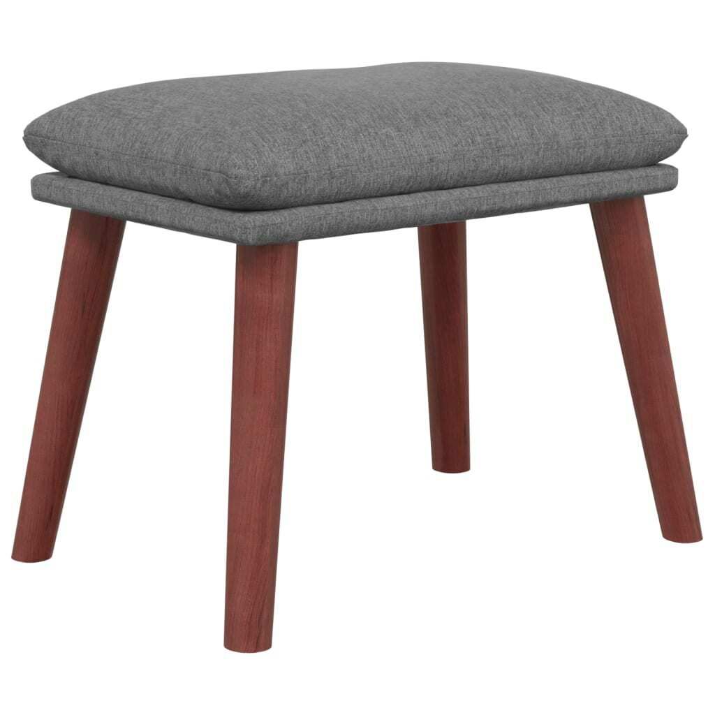 vidaXL Podnožka na nohy Light Grey 45x29,5x35 cm Látka Obrázok produktu 