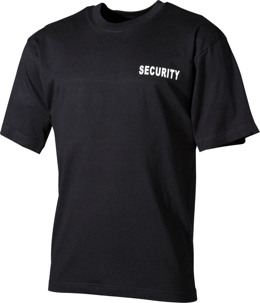 MFH T-Shirt, "Security", bedruckt, schwarz Produktbild 