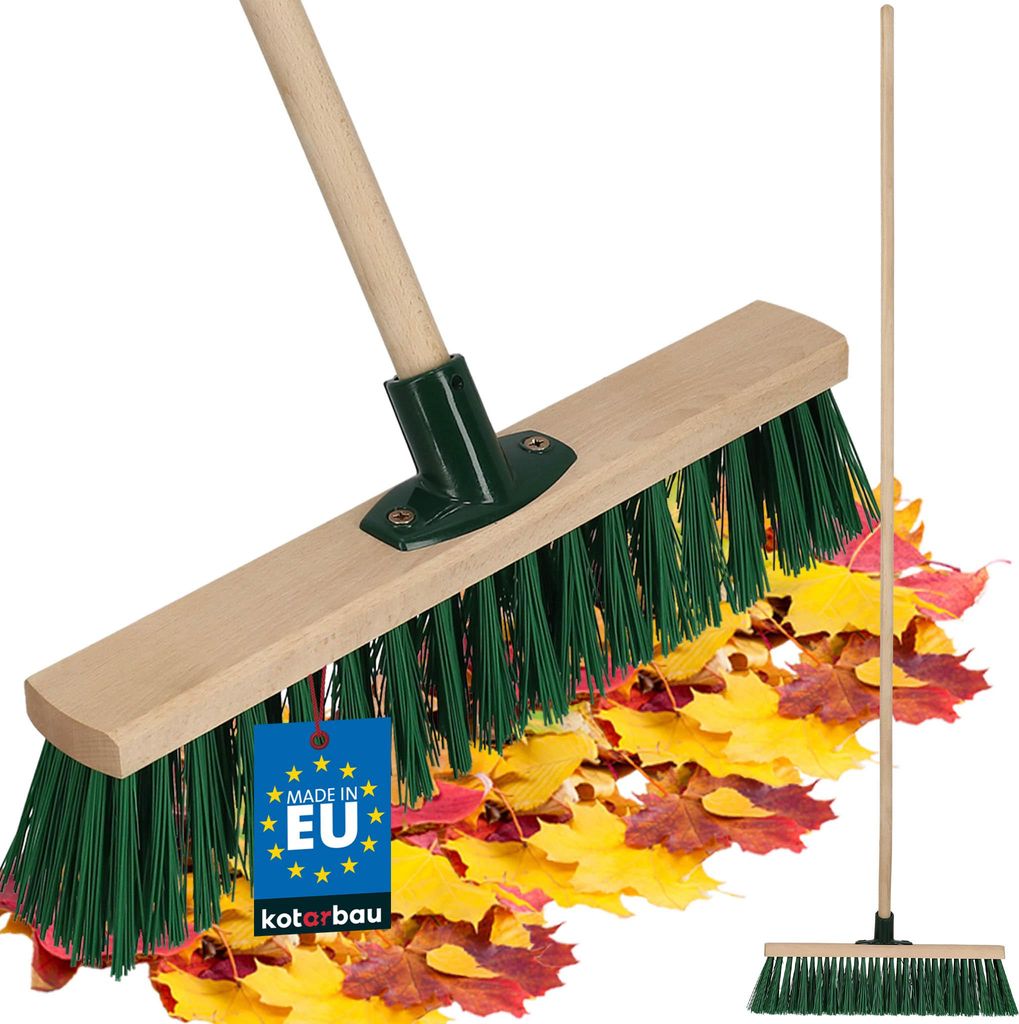 KOTARBAU® Besen mit Holzstiel 40 cm Straßenbesen mit Produktbild 