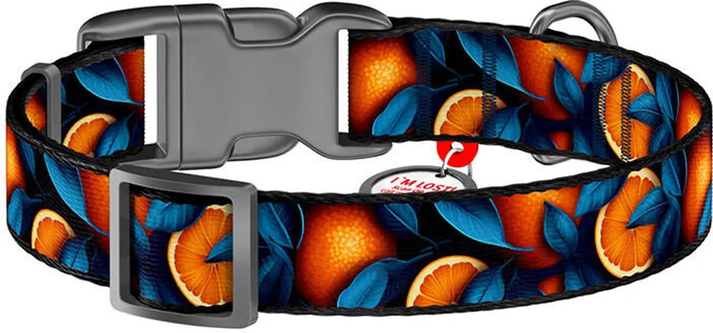 Collier Chien Perdu Solution : Waudog Nylon Orange avec QR Code M - 4