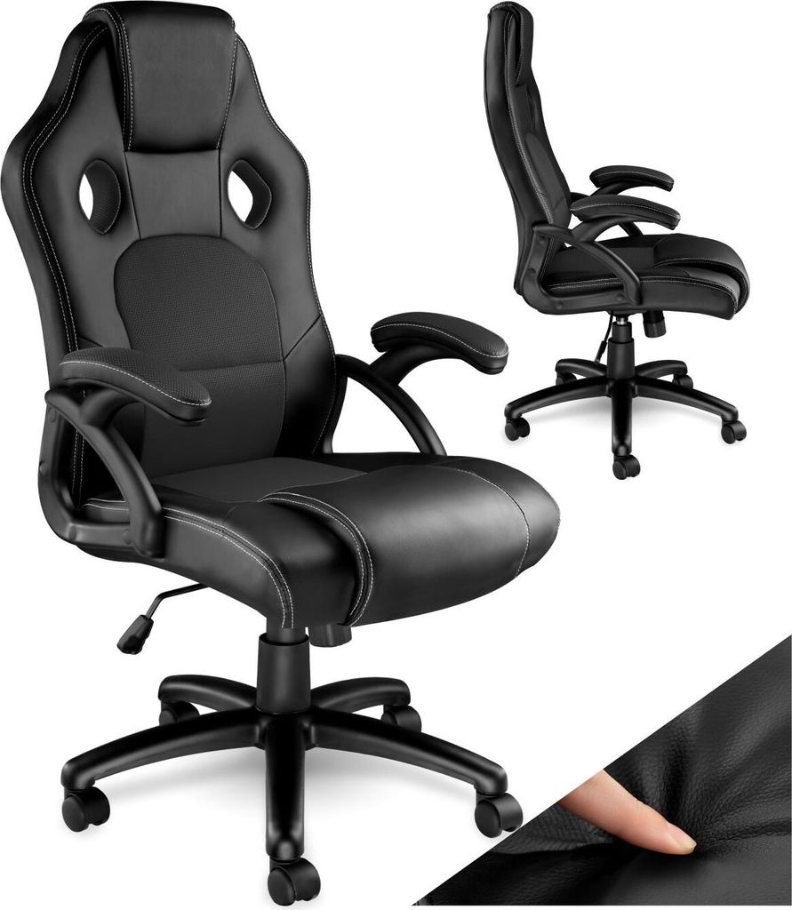 tectake® Bürostuhl Tyson ergonomische Form Produktbild 