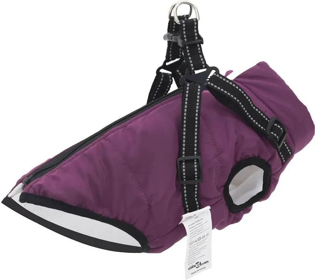 Design Nuovo Cappotto per Cani con Pettorina Impermeabile Riflettente Viola L24 - Animali domestici Mobili2025 CHY7531133 1pacco