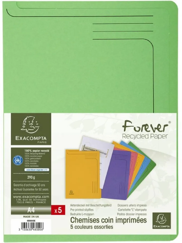 Organiseur de bureau A4 Exacompta Forever pour tri de dossiers x5