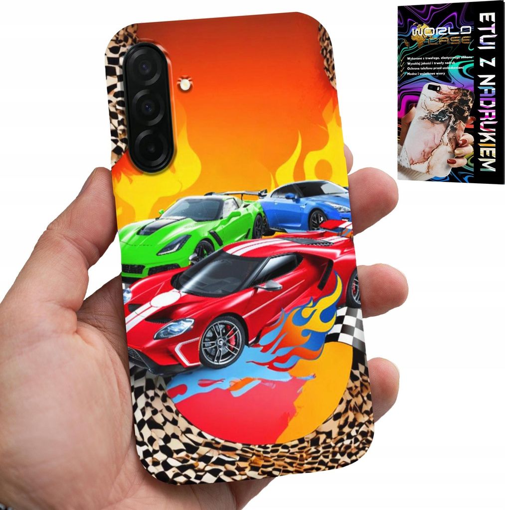 Gehäuse Für Samsung Galaxy A36 5G - Für Kinder, Rennwagen + Glas