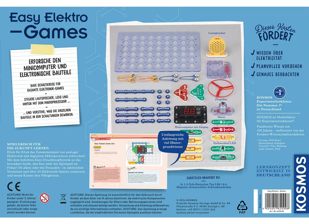 Kit Électricité Facile KOSMOS : Circuits Électriques sans Soudure 8 ans - 2