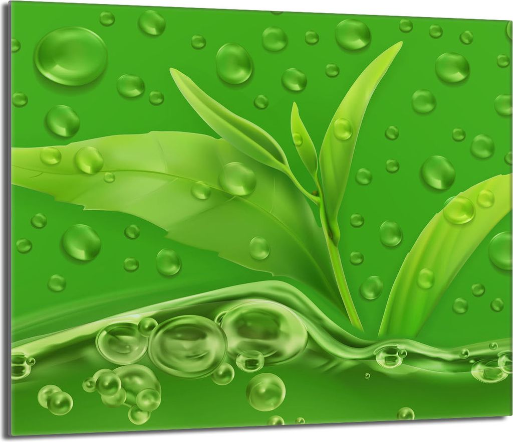 Glas-Herdplattenschutz 60x52 Blätter