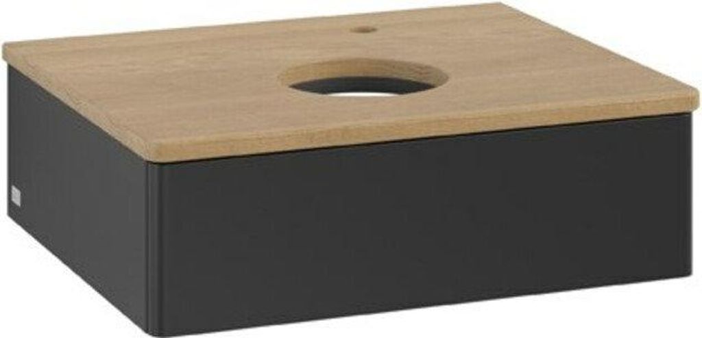 V&B Waschtischunterschrank ohne Frontstruktur Antao 60x19x50cm, HL, WBP hon. Oa, bla m Lac