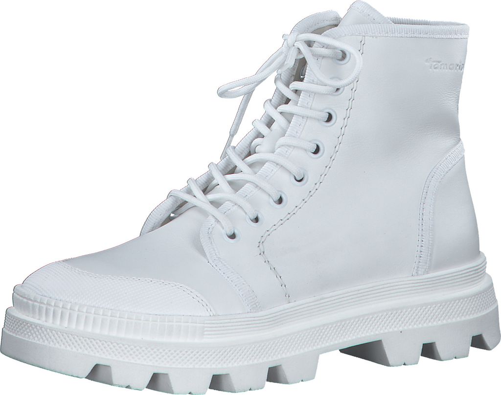 Tamaris Boot - Weiss Leder Größe: 37 Normal