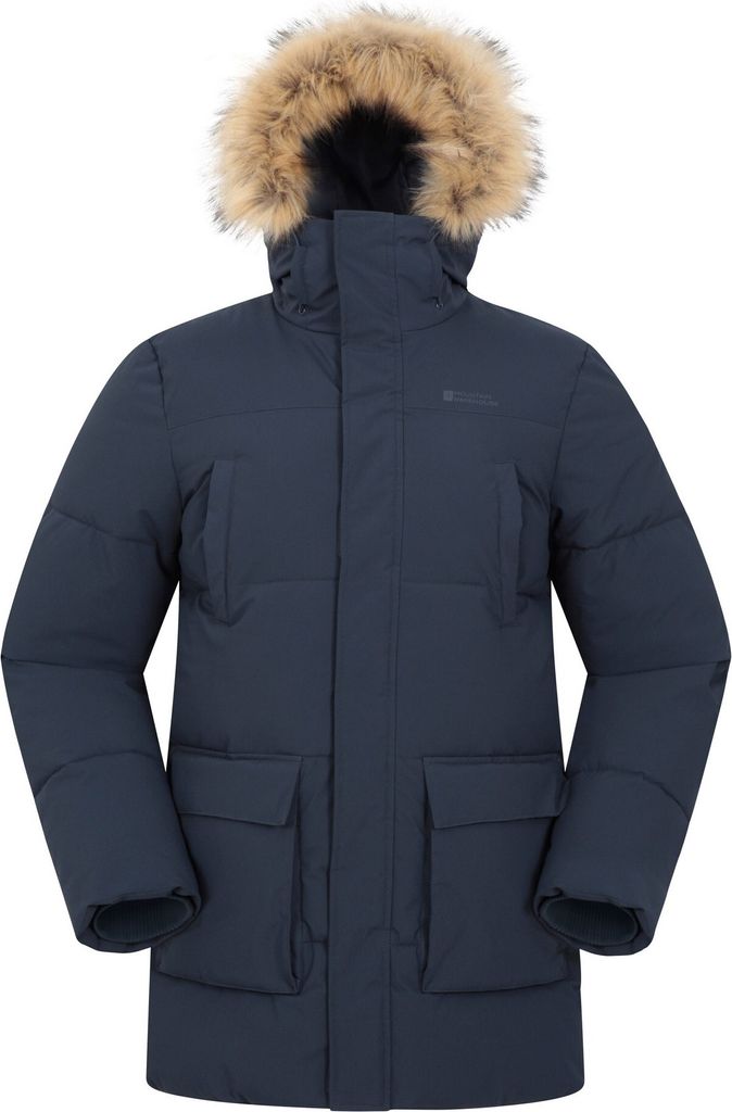 Mountain Warehouse - "Fern" Parka Wattiert für Herren MW2294 (M) (Marineblau)