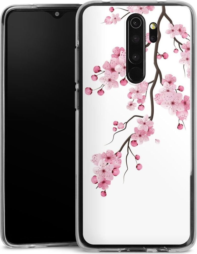 DeinDesign Handyhülle für Xiaomi Redmi Note 8 Pro Silikon Hülle Case Smartphone Schutzhülle Asien Japan Kirschblüten