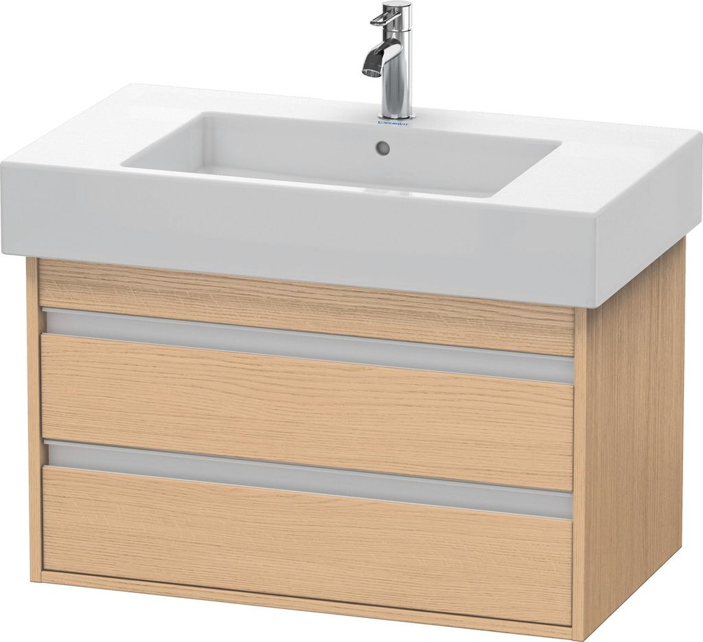Duravit Ketho Waschtischunterbau wandhängend, 800x480x455 mm, 2 Schubkästen, für Vero Waschtisch 032985, KT664003030
