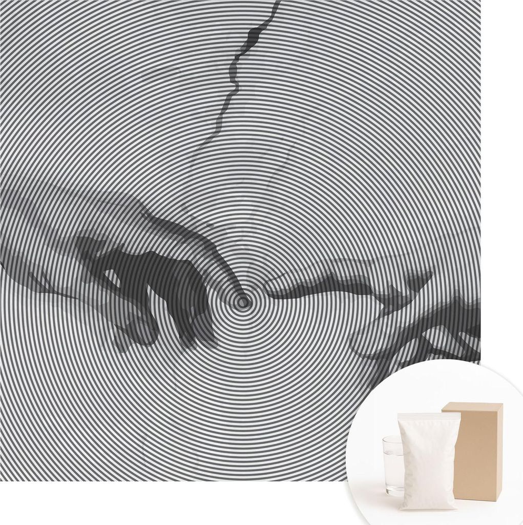 Fototapete - Wandbilder für Wohnzimmer - 250x250 cm - Dekorative Wandfolie - Modernes Design für Wanddekoration - Tapeten für Innenräume - Hypn...