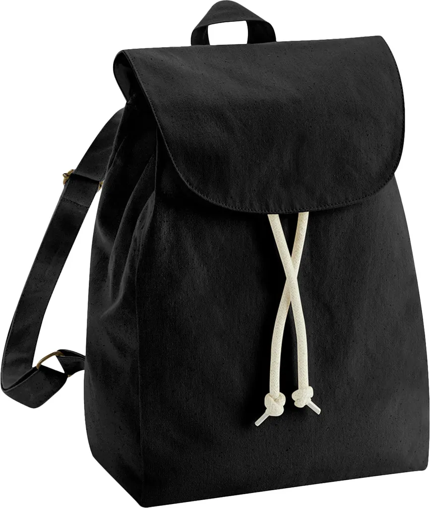 Westford Mill Zaino EarthAware Nero RW8543 in Canvas Organico GOTS