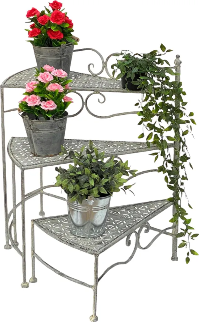 Porte-plantes stable pour optimiser l'espace escalier fleurs 55 cm