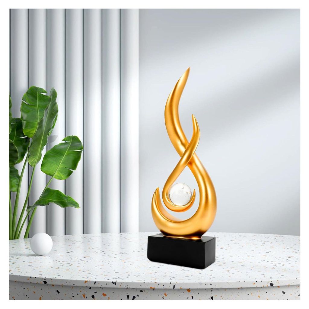 Deko Moderne Flamme Skulpturen Dekorationen für Wohnzimmer, Modern Abstrakte Deko Flamme Art Skulptur, Deko Für Schlafzimmer Fensterbank Weinschr...