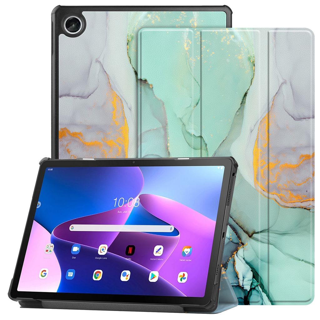 Schutzhülle für Lenovo Tab 10.1" 2025 TB-311FU / TB-311XU 4 Generation Hülle Case Cover Tasche Smart Cover Magnetisch Wake Up & Sleep - Grün Ma...