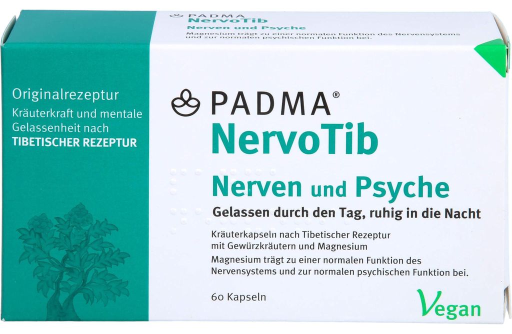 PADMA NervoTib Capsules podporuje silné nervy, 60 kapslí Obrázek produktu 
