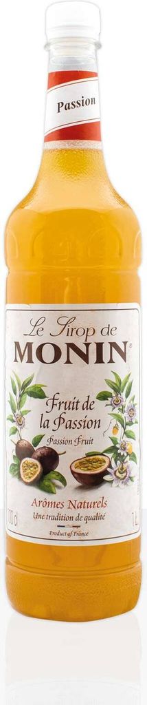 Monin Sirup Maracuja Passionsfrucht 1l PET Flasche Produktbild 