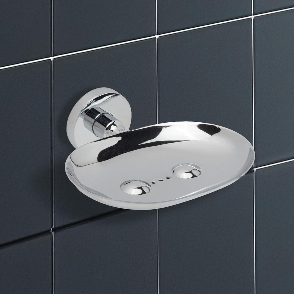 Selbstklebende Seifenschale aus Metall zur Wandmontage šC modernes Design, kein Bohren erforderlich šC fš¹r Bad/Dusche/Kš¹che (Seife oder Sch...