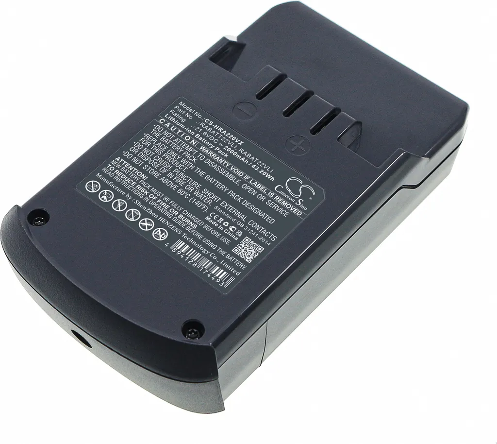 TECHTEK Batteria compatibile con [Hoover] 94LD1762, 94LD1762_01, DS22G, DS22G001, DS22GR001, DS22HCB001, DS22PTG001, DS22PTGC001, DS22RCG001, RA22AFG