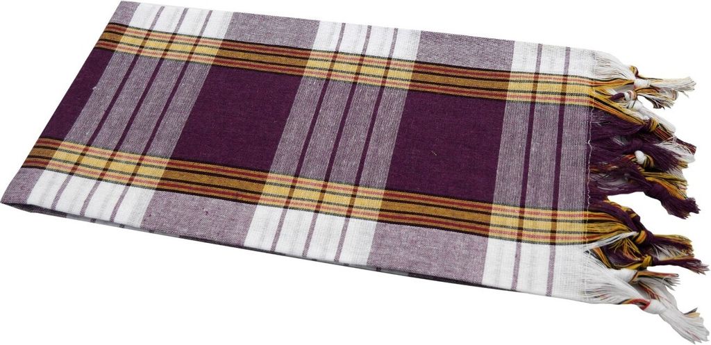 Hamamtuch kariert »Pestemal« Classic Style ca. 80x180 cm lila