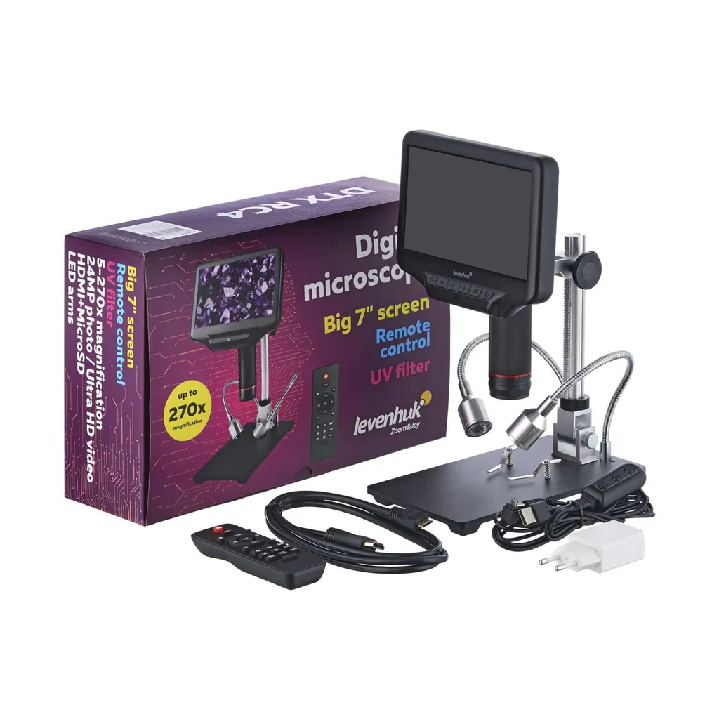 Microscope numérique Levenhuk DTX RC4 avec écran LCD et télécommande IR - 11