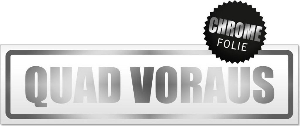 Quad voraus Magnetschild Schild magnetisch