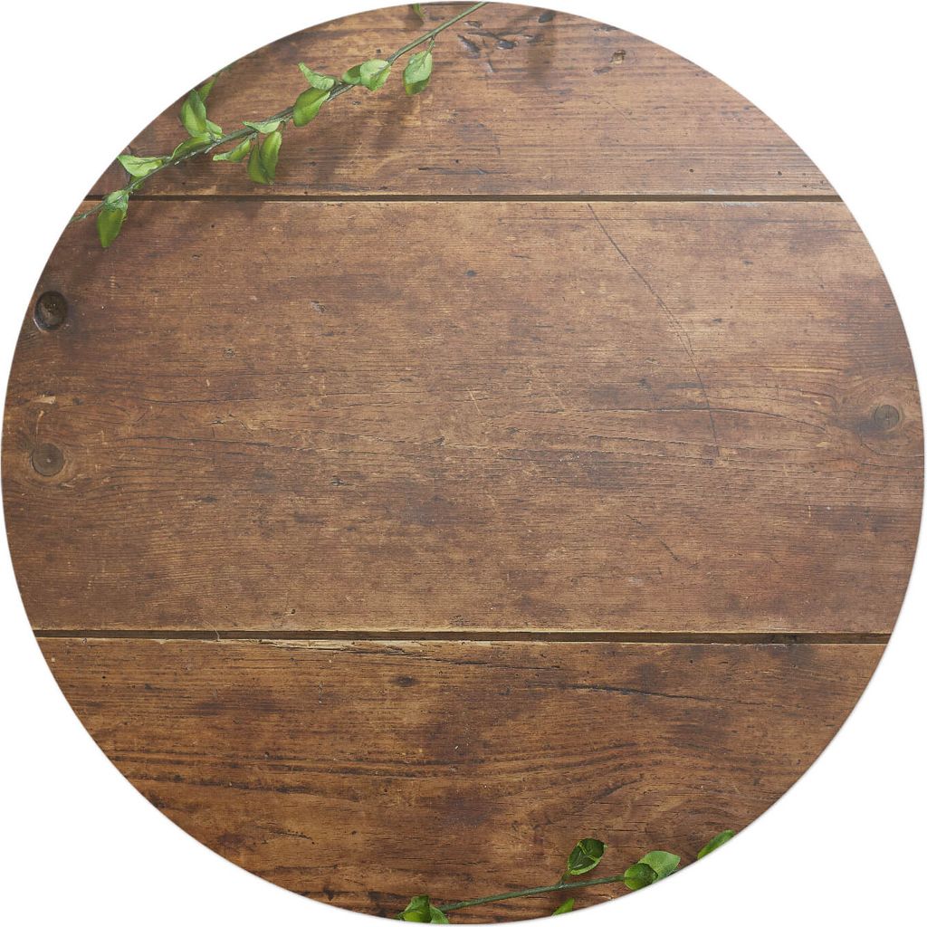 Holztischplatte mit Blättern – Bodenschutzmatte – Stuhlunterlage – Bürostuhlmatte – Rutschfeste Bodenmatte – Schutzmatte für Hartboden...