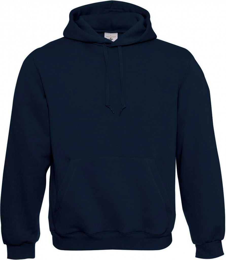 B&C - Kapuzenpullover, Durchgehender Reißverschluss für Herren RW7936 (3XL) (Marineblau)