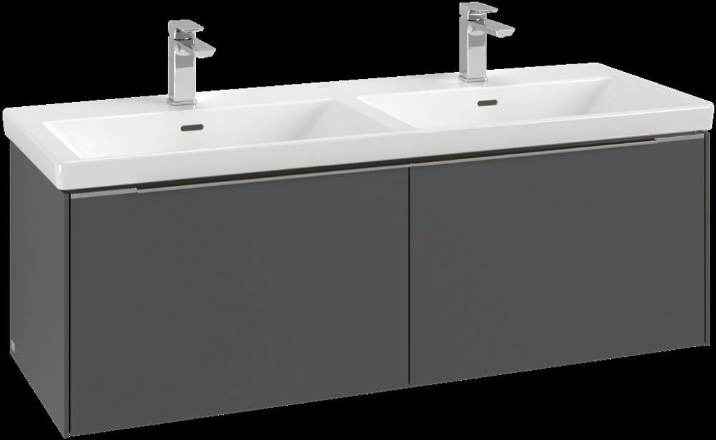 Villeroy & Boch Subway 3.0 Waschbeckenunterschrank, 2 Auszüge, 1272x429x478mm, C56700AF