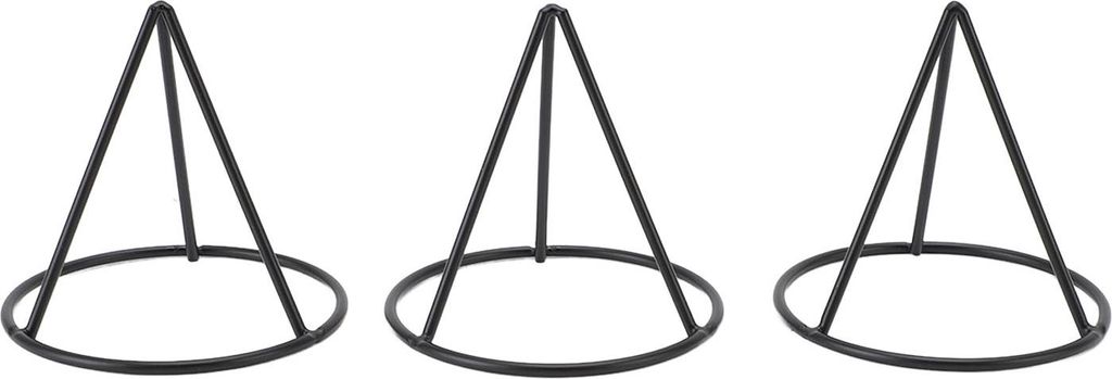 3 Stück Avocado-Gruben-Starterregal, stabile dreieckige Metallhalterung für 8,6 cm breite Gläser