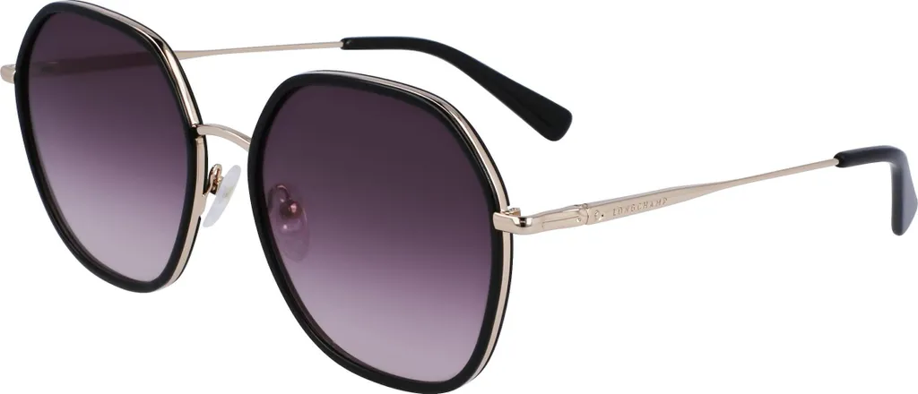 Lunettes de soleil de luxe pour femme Longchamp LO163S en métal doré