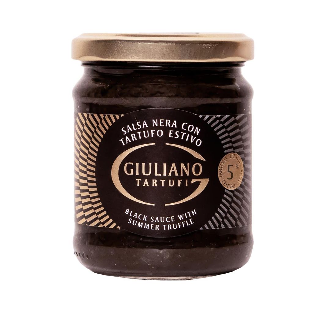 Zwarte saus met zomertruffel, 5%, 180 gram (Salsa nera con Productafbeelding 