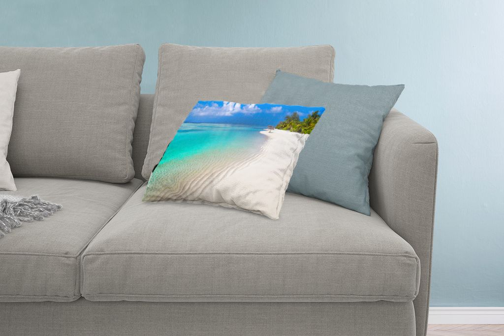 MuchoWow Zierkissen Sofakissen Wohnzimmer Dekokissen 60x40 cm Meer - Strand - Sommer - Kopfkissen - Polster mit Foto
