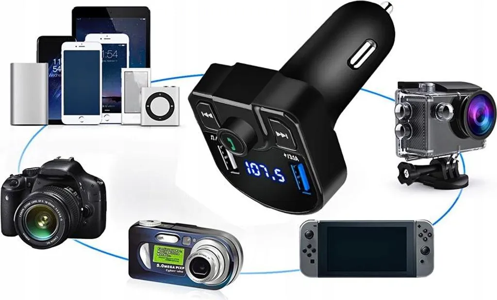 Pronett XA016 Trasmettitore FM Bluetooth Auto 3.1A - Audio Hi-Fi - 4