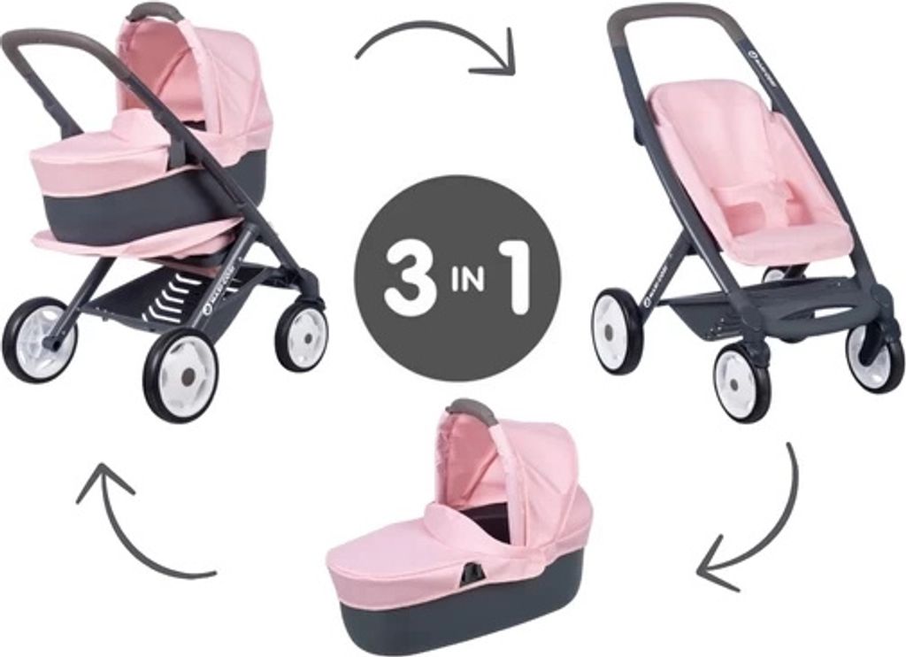 Smoby Maxi Cosi & Quinny Deep Puppenwagen 3in1 Rosa Produktbild 31