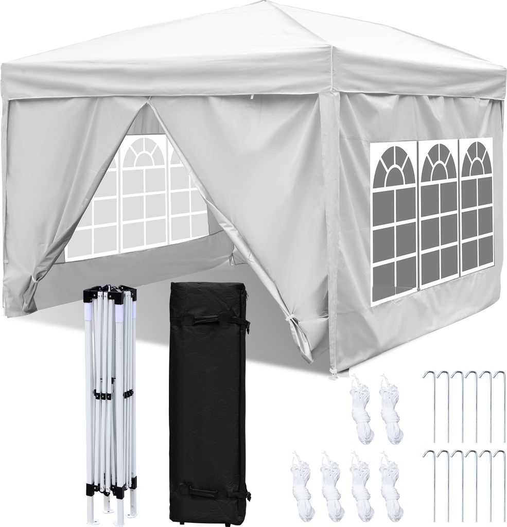 Aopunly gazebo 3x3m, gazebo pieghevole da giardino, Immagine del prodotto 